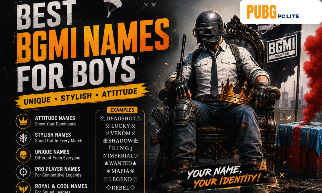 BGMI Names for Boys
