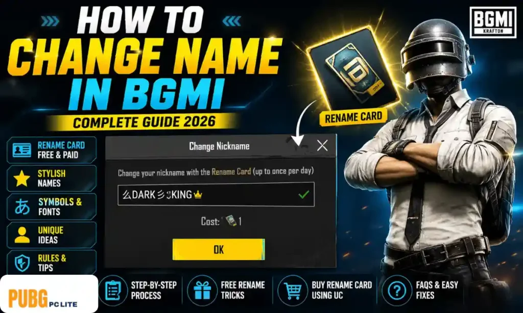 How to Change Name in BGMI
